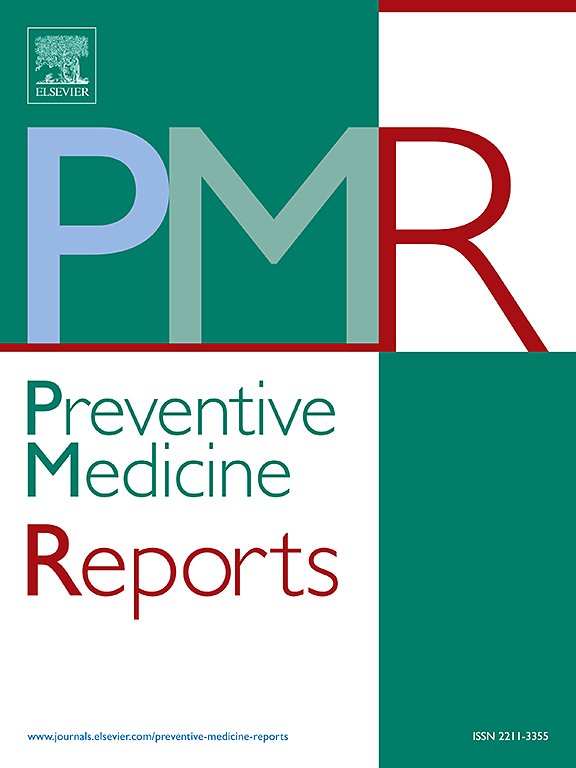 Go to journal home page - Preventive Medicine Reports